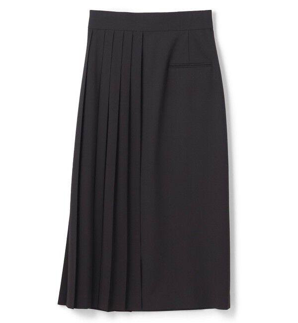 BEIGE,「【セットアップ対応・洗える・BAILA 11月号掲載】ZEPHYR / ウールライクアシンメトリープリーツスカート」|スカート|