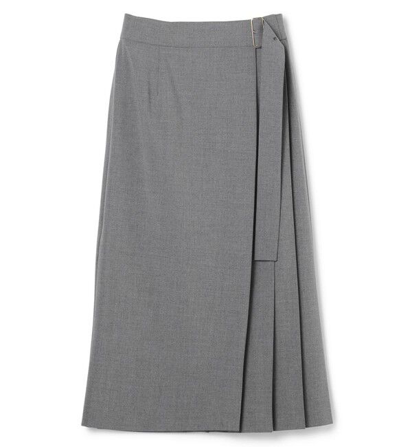 BEIGE,「【セットアップ対応・洗える・BAILA 11月号掲載】ZEPHYR / ウールライクアシンメトリープリーツスカート」|スカート|