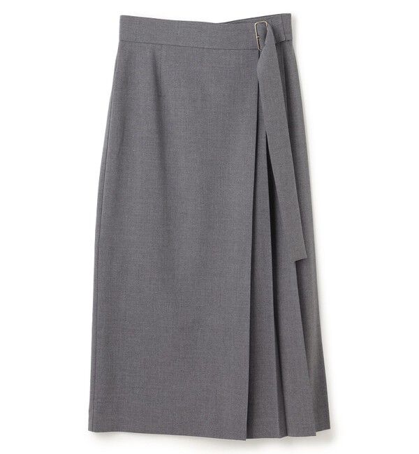 BEIGE,「【セットアップ対応・洗える・BAILA 11月号掲載】ZEPHYR / ウールライクアシンメトリープリーツスカート」|スカート|