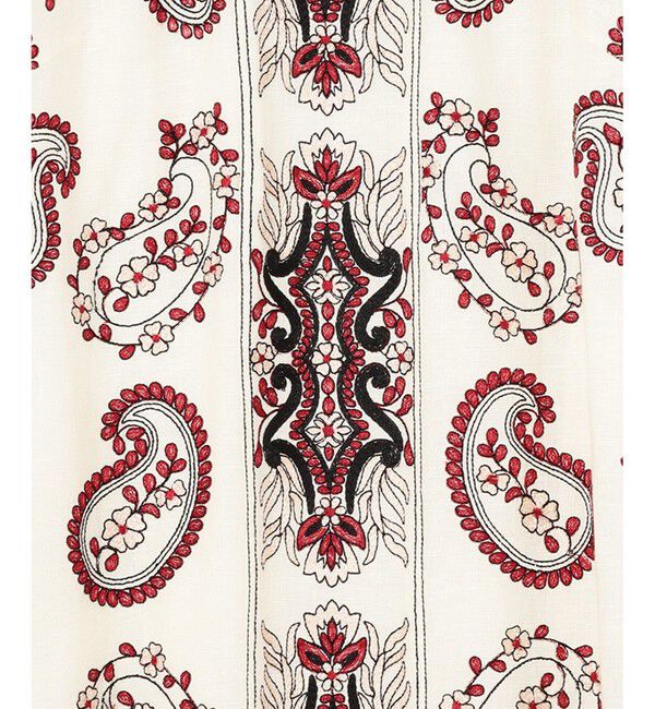  「ペイズリー刺繍ミニワンピース」|ワンピース|