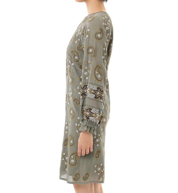  「ペイズリー刺繍ミニワンピース」|ワンピース|