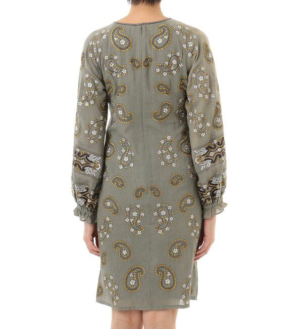  「ペイズリー刺繍ミニワンピース」|ワンピース|