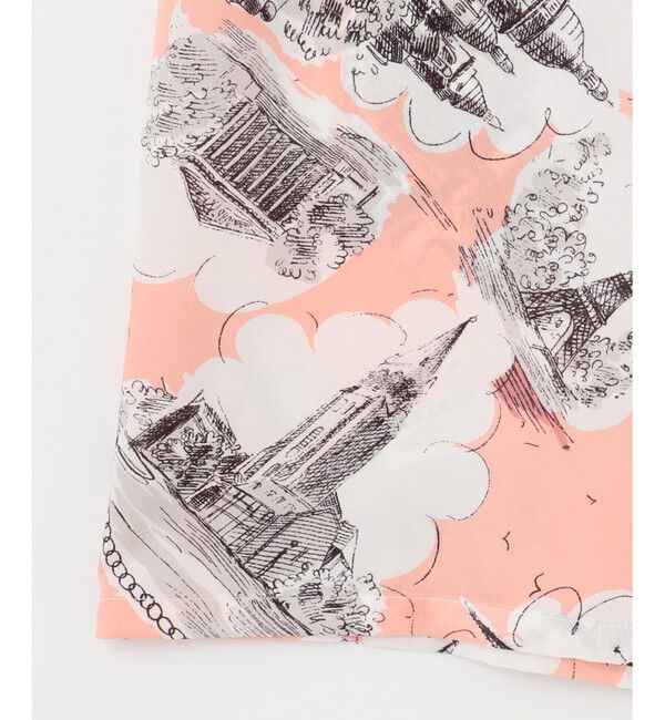  「【LIFE STYLE WEAR】サテンプリント setup」|ルームウェア|