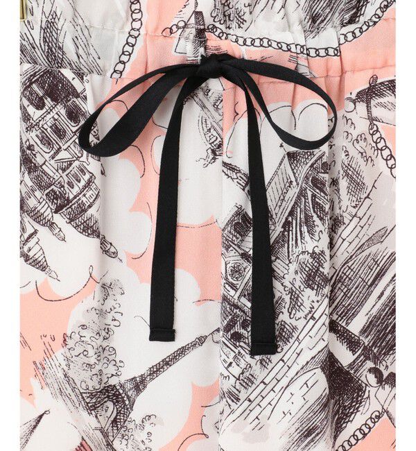  「【LIFE STYLE WEAR】サテンプリント setup」|ルームウェア|