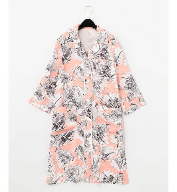  「【LIFE STYLE WEAR】サテンプリント setup」|ルームウェア|