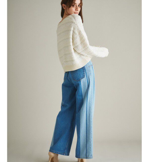  「ツイーディーVニットカーディガン」|カーディガン|