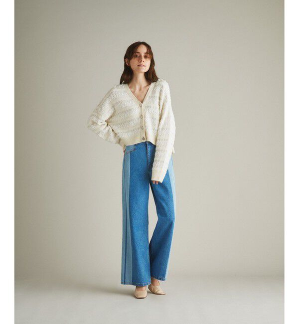  「ツイーディーVニットカーディガン」|カーディガン|