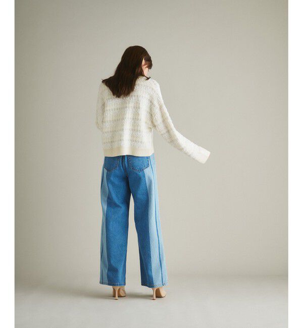  「ツイーディーVニットカーディガン」|カーディガン|