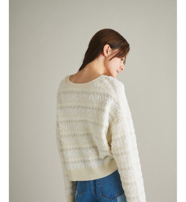  「ツイーディーVニットカーディガン」|カーディガン|