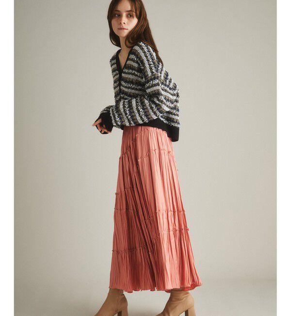  「ツイーディーVニットカーディガン」|カーディガン|