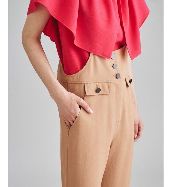  「ストラップストレートサロペ」|オールインワン|