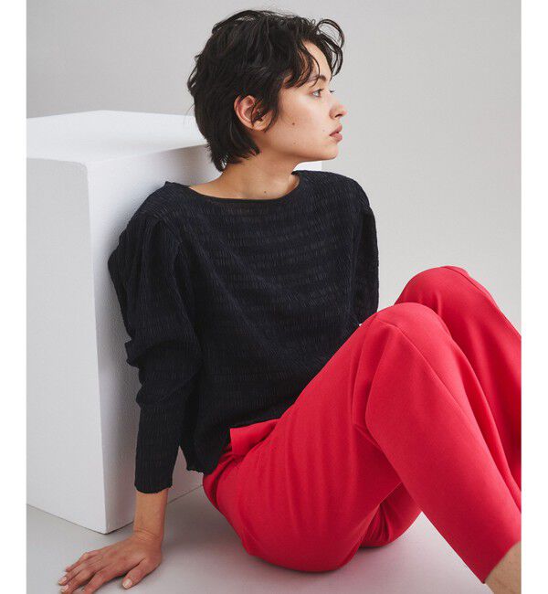 Diagram「シャーリングシアートップ」|シャツ・ブラウス|ブラック