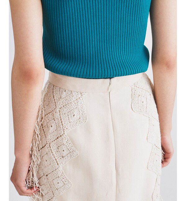 GRACE CONTINENTAL「サイドフリンジスカート」|スカート|