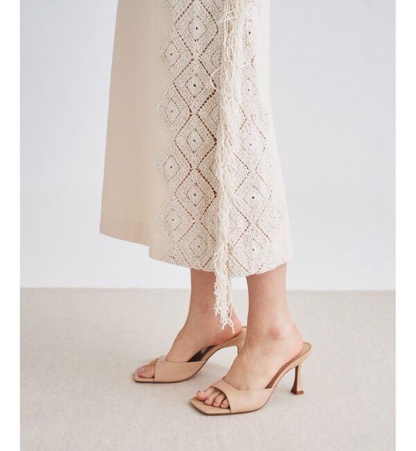 GRACE CONTINENTAL「サイドフリンジスカート」|スカート|