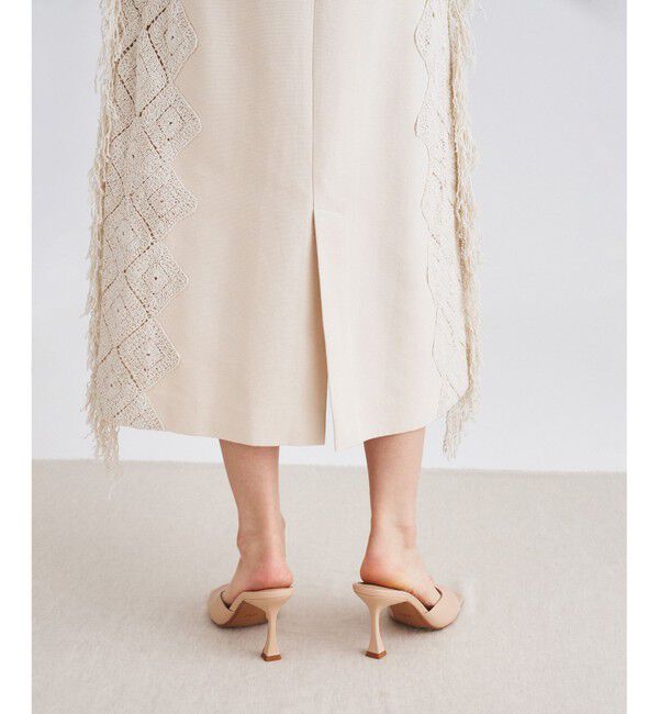 GRACE CONTINENTAL「サイドフリンジスカート」|スカート|