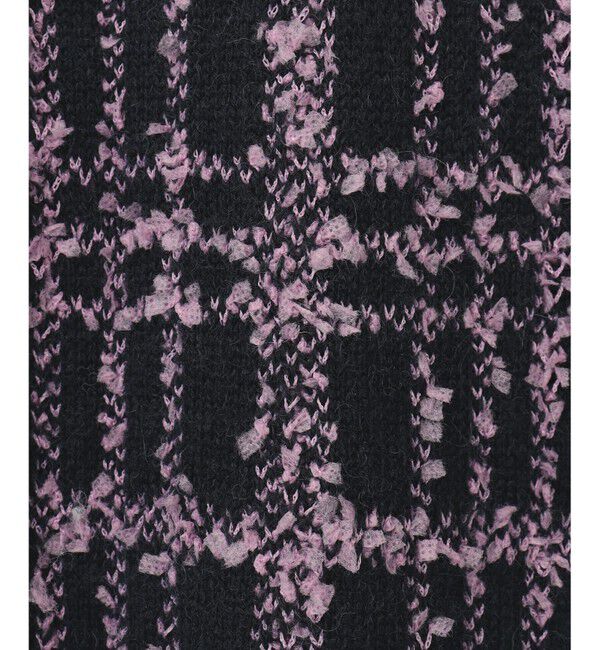  「ツイードミドルニットカーディガン」|カーディガン|