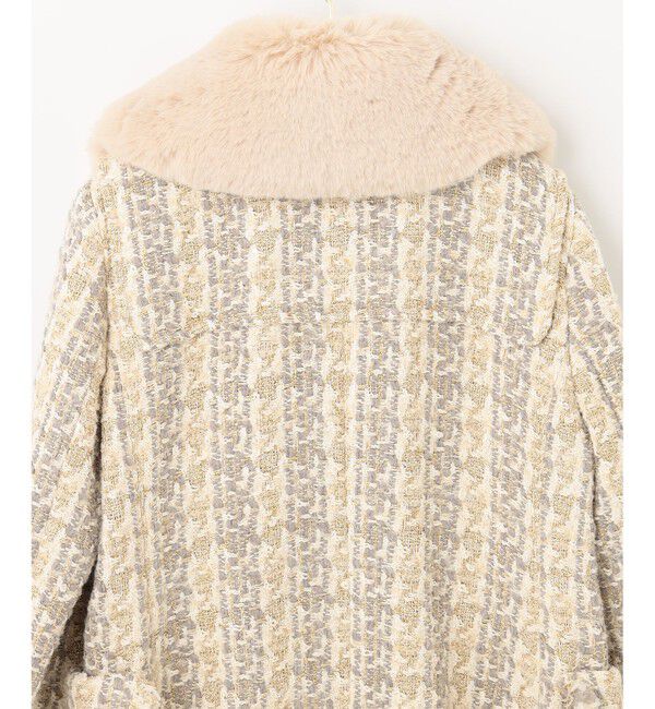  「ラメツイードコート」|ダッフルコート|