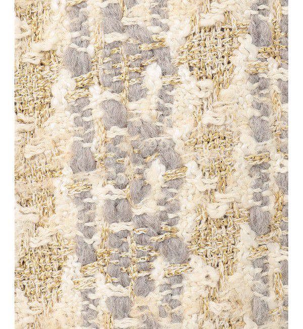  「ラメツイードコート」|ダッフルコート|