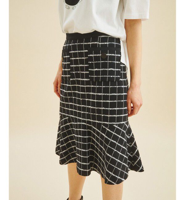 Grace Class「シャイニーツイードスカート」|スカート|