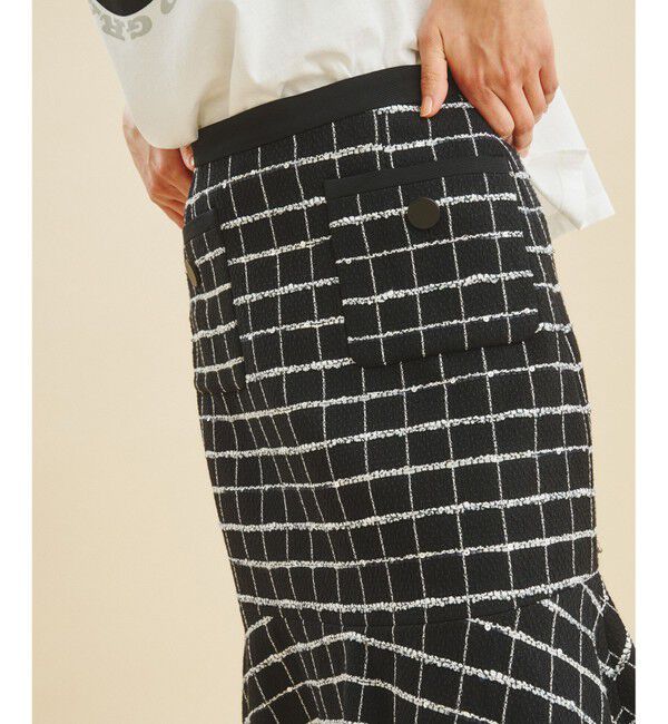 Grace Class「シャイニーツイードスカート」|スカート|