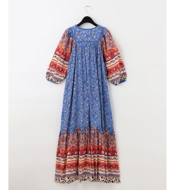  「エスニックプリントロングワンピース」|ワンピース|