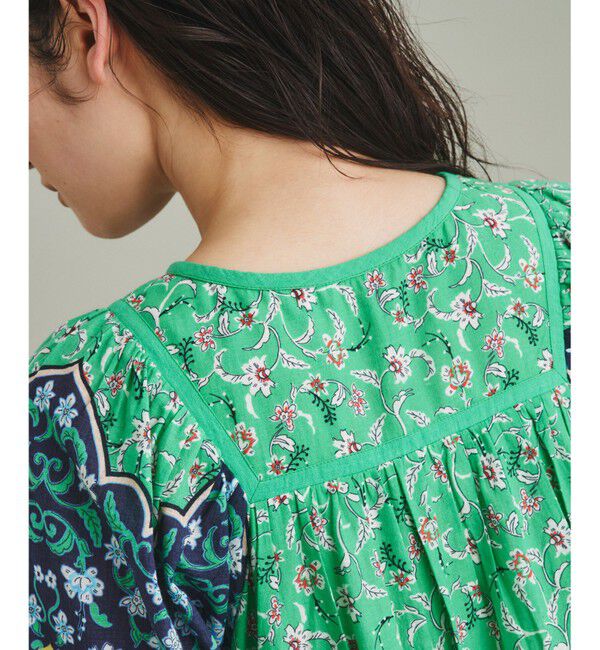  「エスニックプリントロングワンピース」|ワンピース|