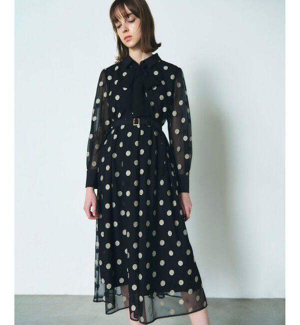 Diagram「ラメドット刺繍ドレス」|ワンピース|