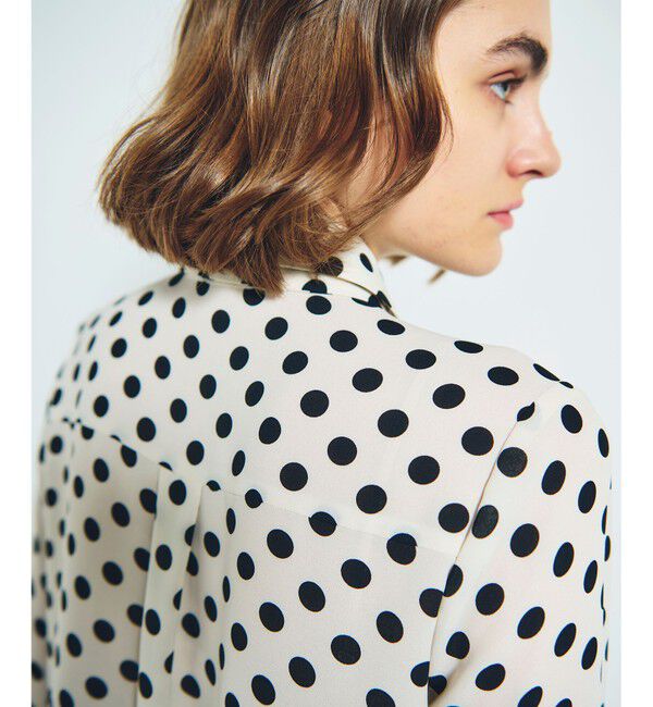 Grace Class「ドットプリントボウタイブラウス」|シャツ・ブラウス|