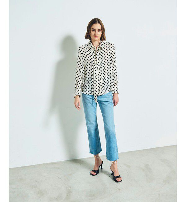 Grace Class「ドットプリントボウタイブラウス」|シャツ・ブラウス|