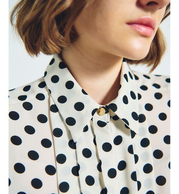 Grace Class「ドットプリントボウタイブラウス」|シャツ・ブラウス|