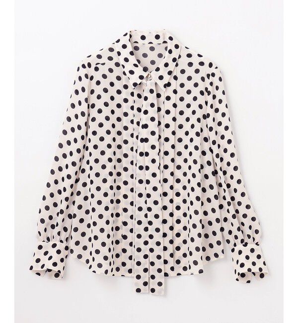 Grace Class「ドットプリントボウタイブラウス」|シャツ・ブラウス|