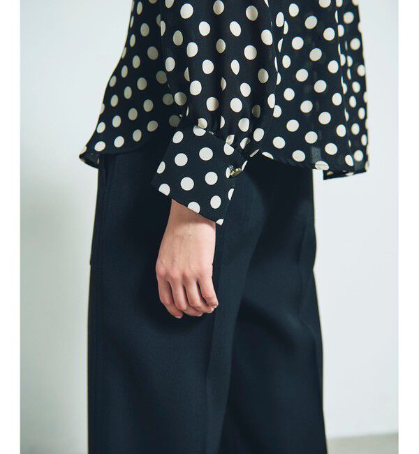 Grace Class「ドットプリントボウタイブラウス」|シャツ・ブラウス|
