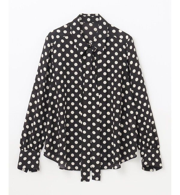 Grace Class「ドットプリントボウタイブラウス」|シャツ・ブラウス|