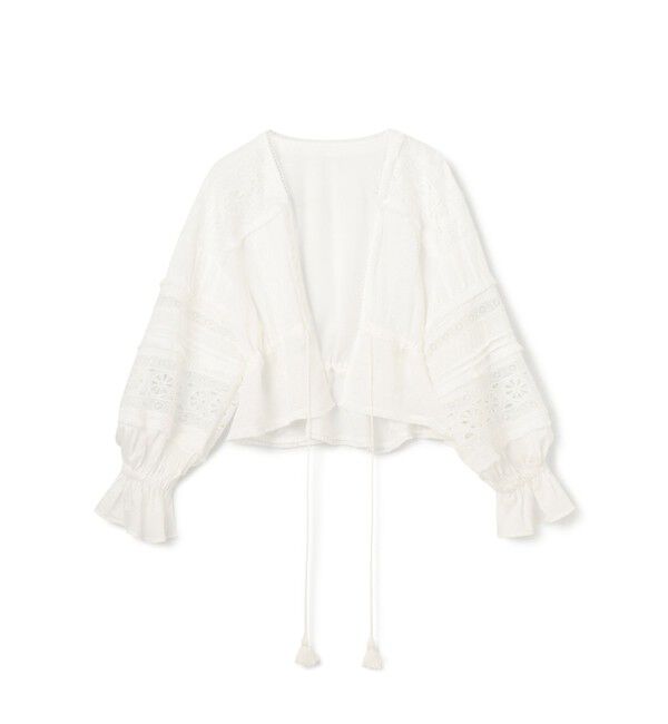 GRACE CONTINENTAL「レースパッチブラウス」|シャツ・ブラウス|