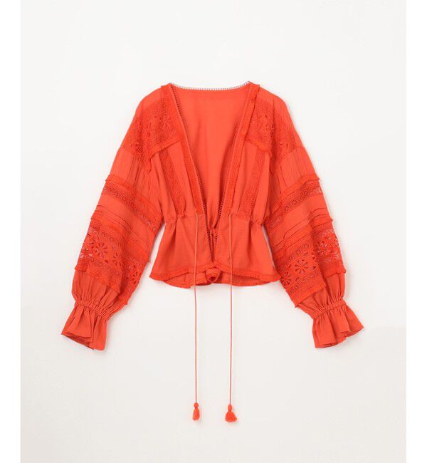 GRACE CONTINENTAL「レースパッチブラウス」|シャツ・ブラウス|