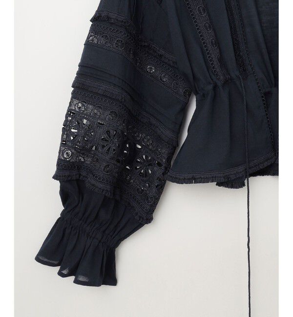 GRACE CONTINENTAL「レースパッチブラウス」|シャツ・ブラウス|