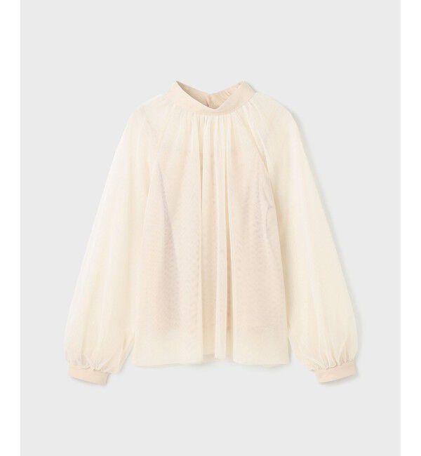 GRACE CONTINENTAL「チュールハイネックトップ」|シャツ・ブラウス|