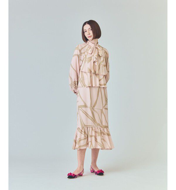 Grace Class「キカラッフルレイヤードワンピース」|ワンピース|ピンク