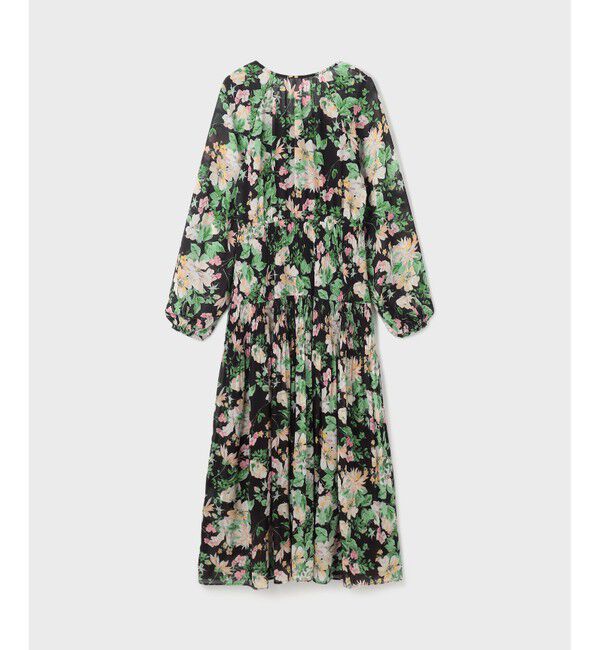  「フラワープリントカフタンドレス」|ワンピース|