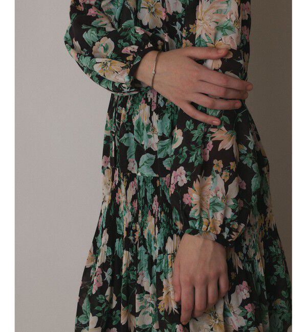  「フラワープリントカフタンドレス」|ワンピース|