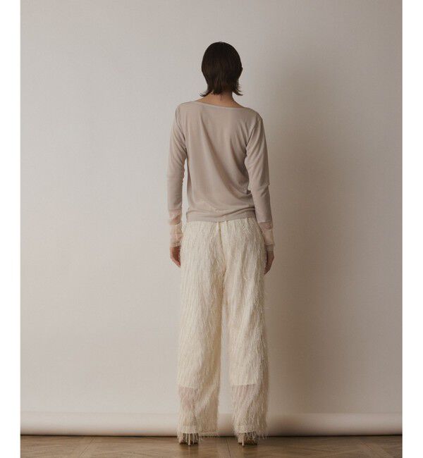  「シアーアセテートカットトップ」|Tシャツ・カットソー|