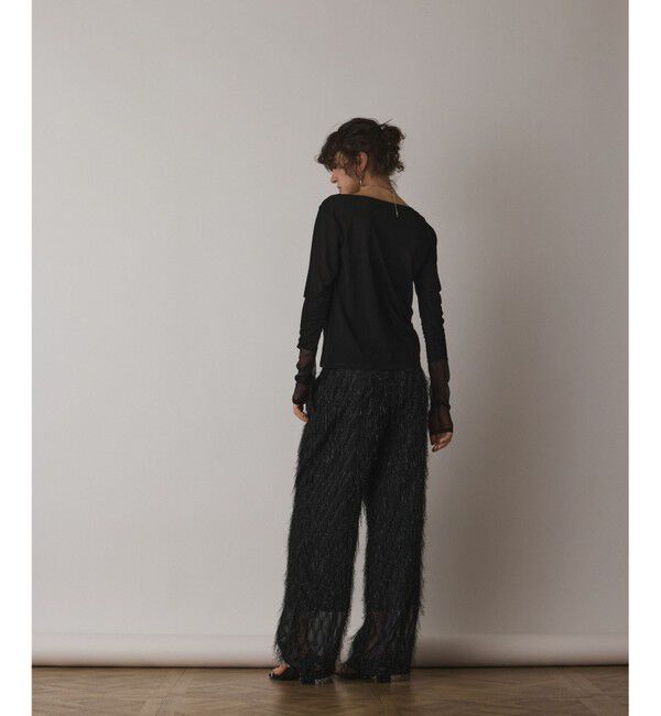  「シアーアセテートカットトップ」|Tシャツ・カットソー|