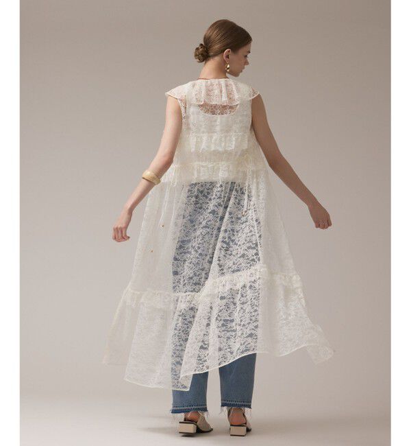 GRACE CONTINENTAL「フリルカラーレースワンピース」|ワンピース|