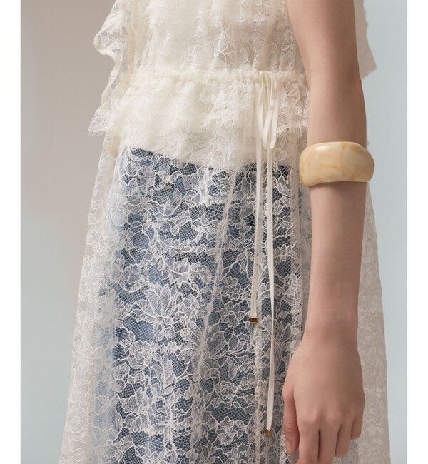 GRACE CONTINENTAL「フリルカラーレースワンピース」|ワンピース|