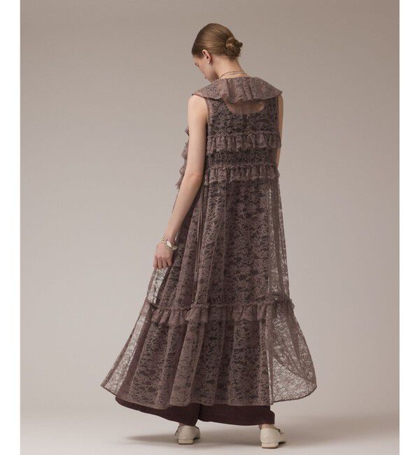 GRACE CONTINENTAL「フリルカラーレースワンピース」|ワンピース|