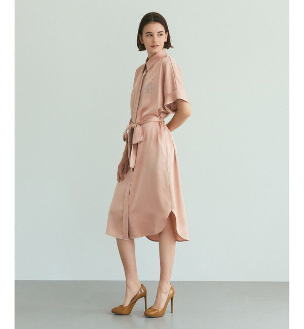 Grace Class「ダブルサテンシャツドレス」|ワンピース|