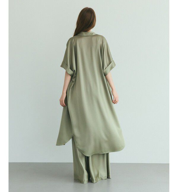 Grace Class「ダブルサテンシャツドレス」|ワンピース|