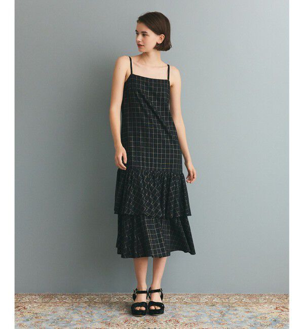 Grace Class「ラメチェックキャミドレス」|ワンピース|