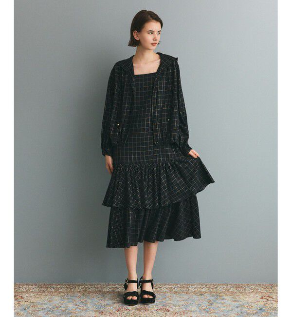 Grace Class「ラメチェックキャミドレス」|ワンピース|