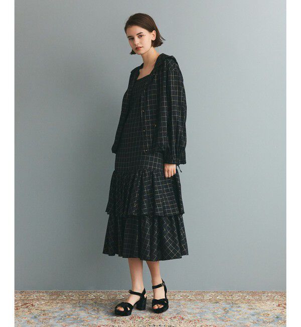Grace Class「ラメチェックキャミドレス」|ワンピース|